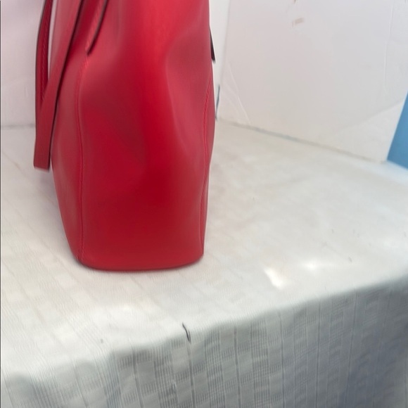 COACH PEYTON LEATHER ZIP TOP SHOPPER TOTE BAG PURSE PERSIMMON - Picture 2 of 8